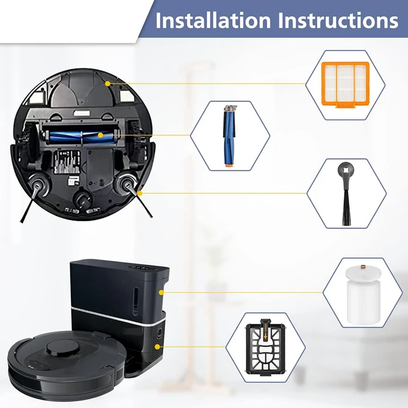 Piezas de repuesto para aspiradora Shark AI AV2501S AV2501AE RV2502AE RV2520AOUS AV2510AOUS AV2511AE, Kit de accesorios