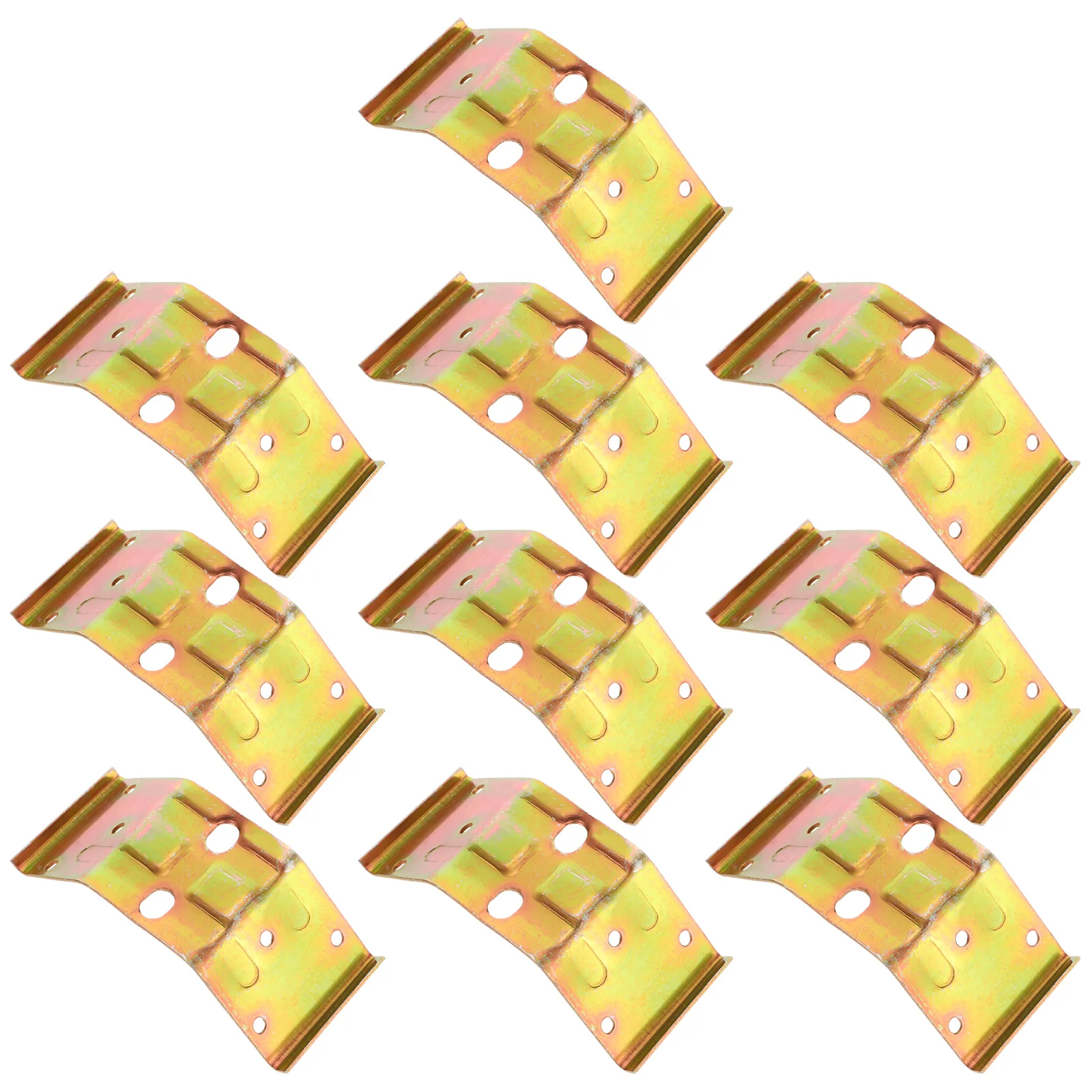 

10pcs Iron Corner Brackets Connecting Corner Bracket Sturdy Furniture Repair Plates Connecting Braces Smooth Surface Long Life