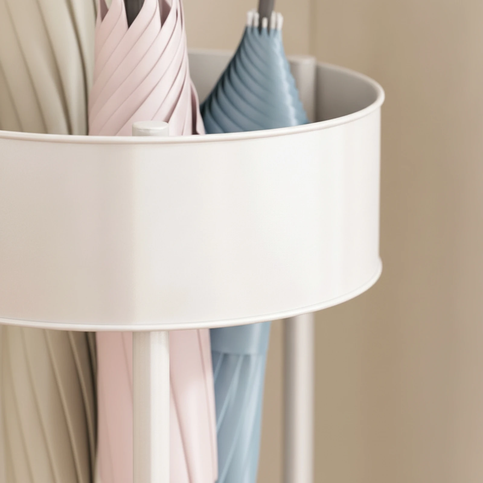 Umbrella Stand Metal Umbrella Rack Space-Saving Rust-Resistant for Entryway, Hallway