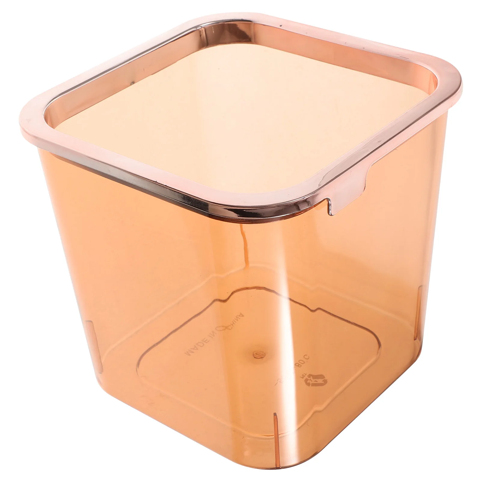 

Household Clear Trash Can Desktop Style Portable Garbage Bucket Storage Bin Kitchen Bedroom Office Trash Can Clear Wastebasket