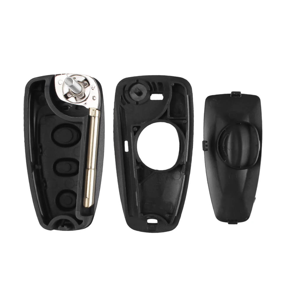 KEYYOU 3 pulsanti Flip key pieghevole car Remote Key Shell per Ford Focus Mk1 Mondeo Transit styling smart key cover Case Fob