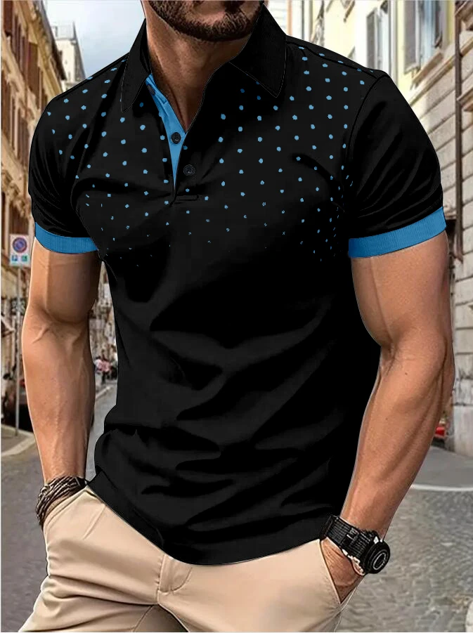 Black with blue