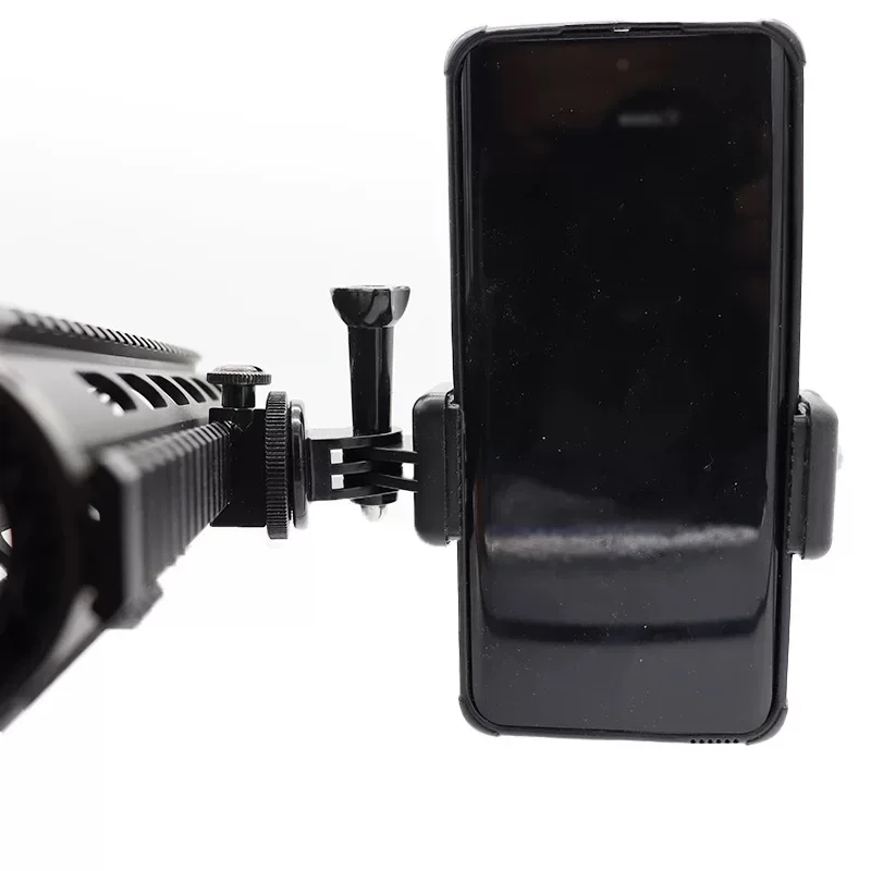 Picatinny Waver 레일 마운트 어댑터(전화 마운트 홀더 포함) Gopro iphone과 호환되는 스마트폰 액션 카메라