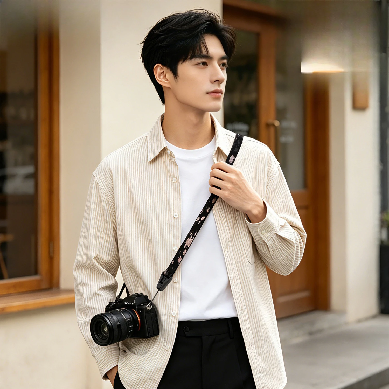 Comfortable camera shoulder strap, magnetic quick release camera strap, decompression micro-single SLR camera accessories
