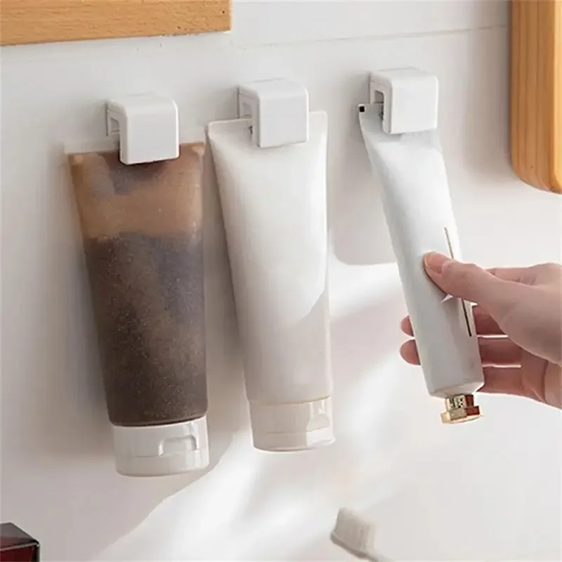 1/2/3/5/10pcs Punch-free Toothbrush Holder Wall-mounted Toothpaste Holder Storage Rack Holders Organizer Bathroom Accessories