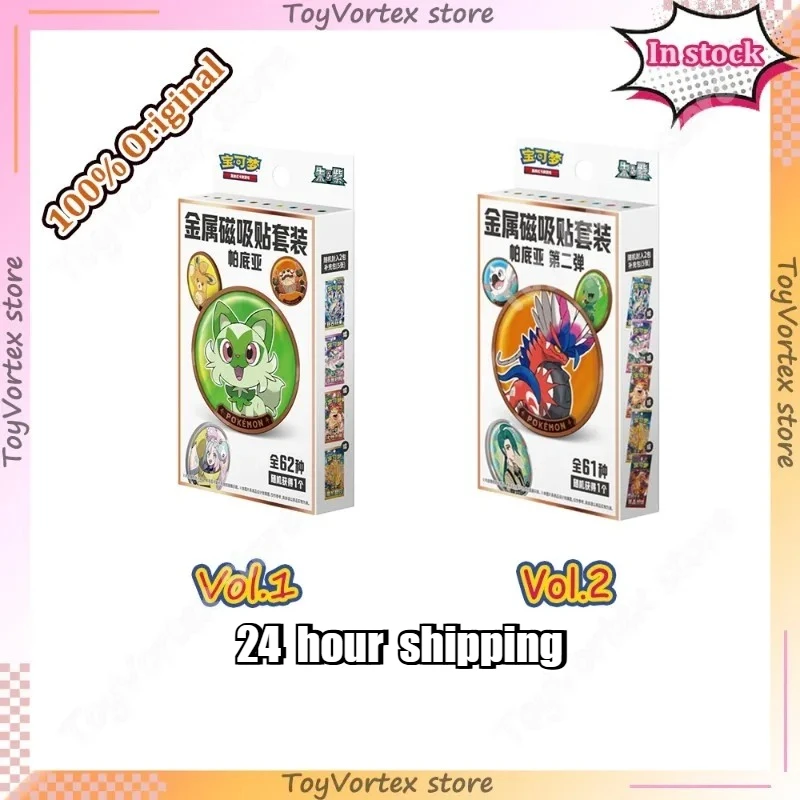 In Stock 100% Genuine Paldean Form V1v2 Refrigerator Magnet Badge Metal Magnetic Adhesive Tape Padia Anime Collectors Gift