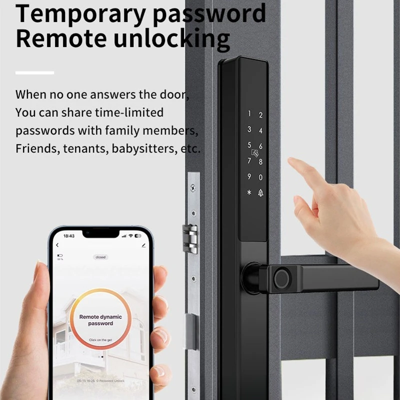 Double-sided Broken Bridge Aluminum Waterproof Fingerprint Lock