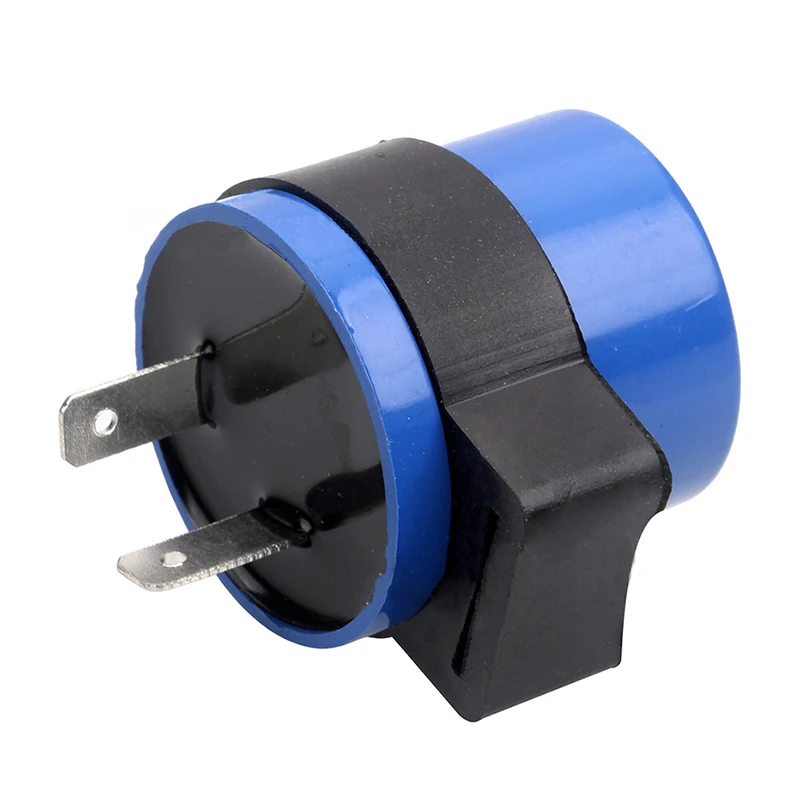 4Pcs DC 6V 12V Input Motorcycle Indicator Relay Flasher Blue Inbuilt Beeper Flasher LED Turn Signals Blinker 2 Pin Motor Buzzer