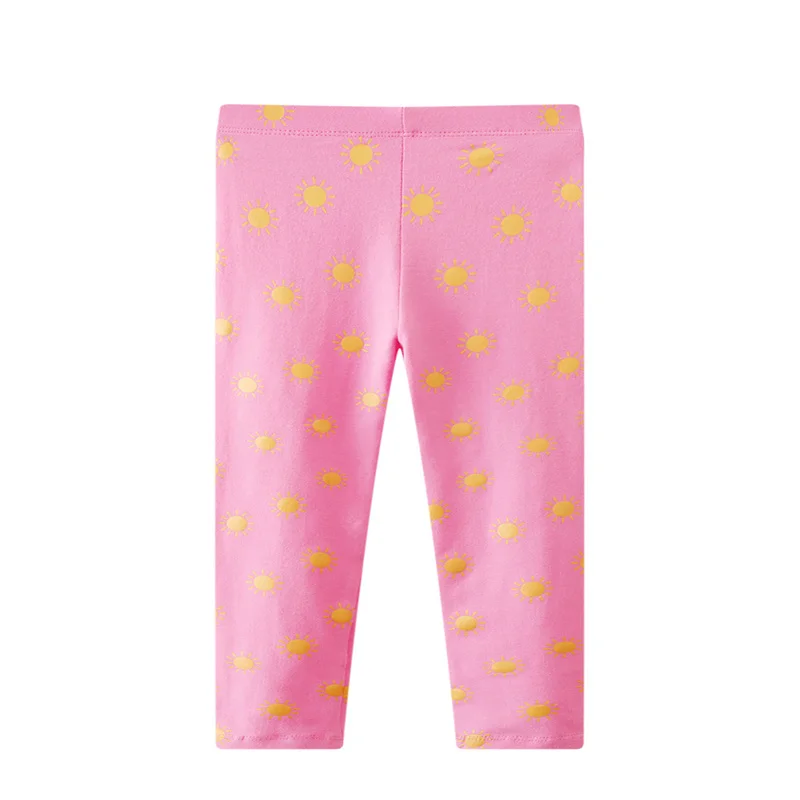 Jumping Meters Girls Pencil Pants Fashion Children\'s Leggings Floral Full Length Baby Trousers Skinny Pants Costume Children