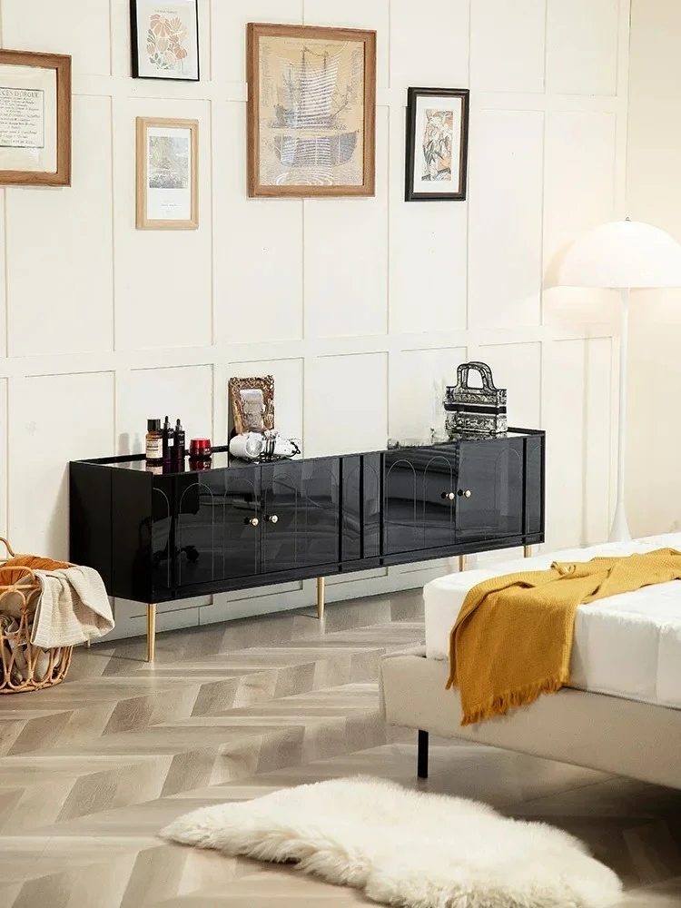 

N Light Luxury Living Room TV Cabinet Modern Minimalist Bedroom Bed Front Cabinet Acrylic TV Stand Locker