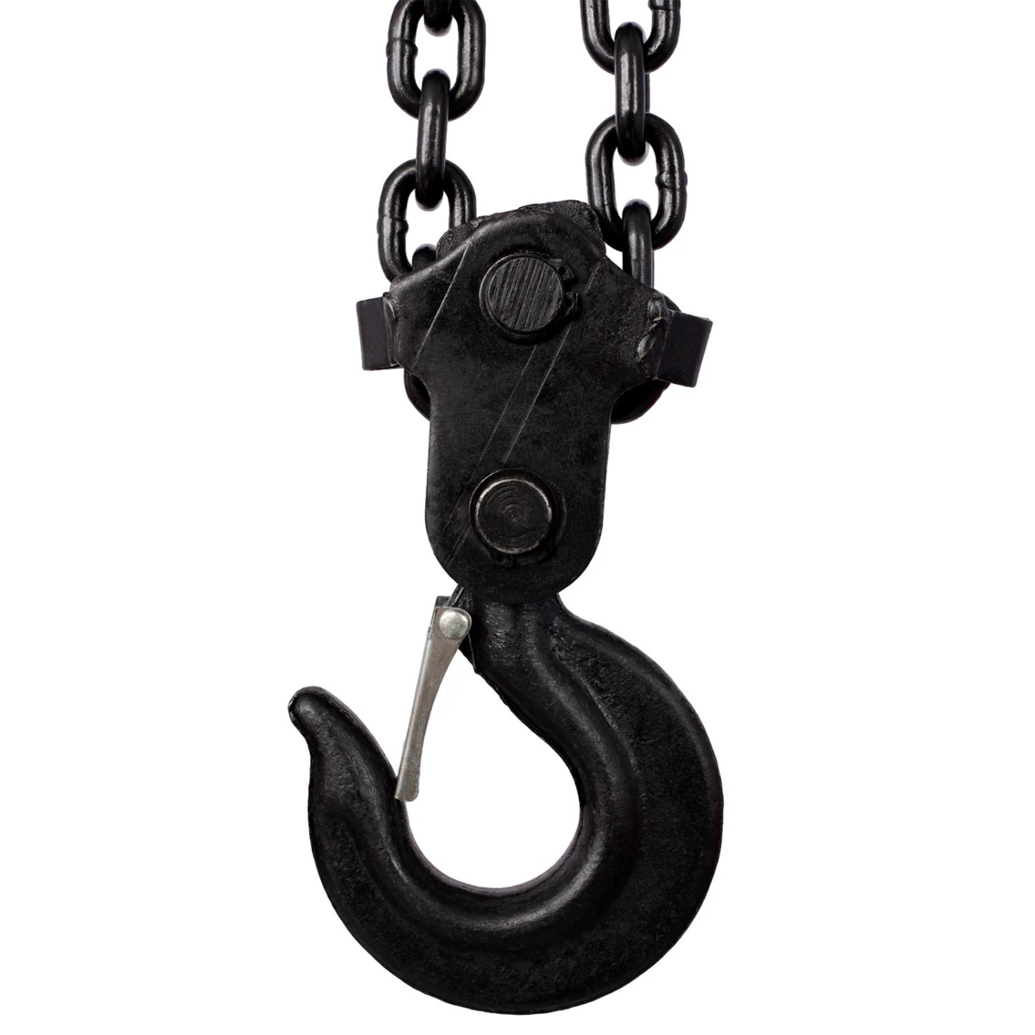 Chain hoist 4400lbs 2T capacity 10ft wIth 2 heavy duty hooks,Manual chain hoist steel construction,Yellow