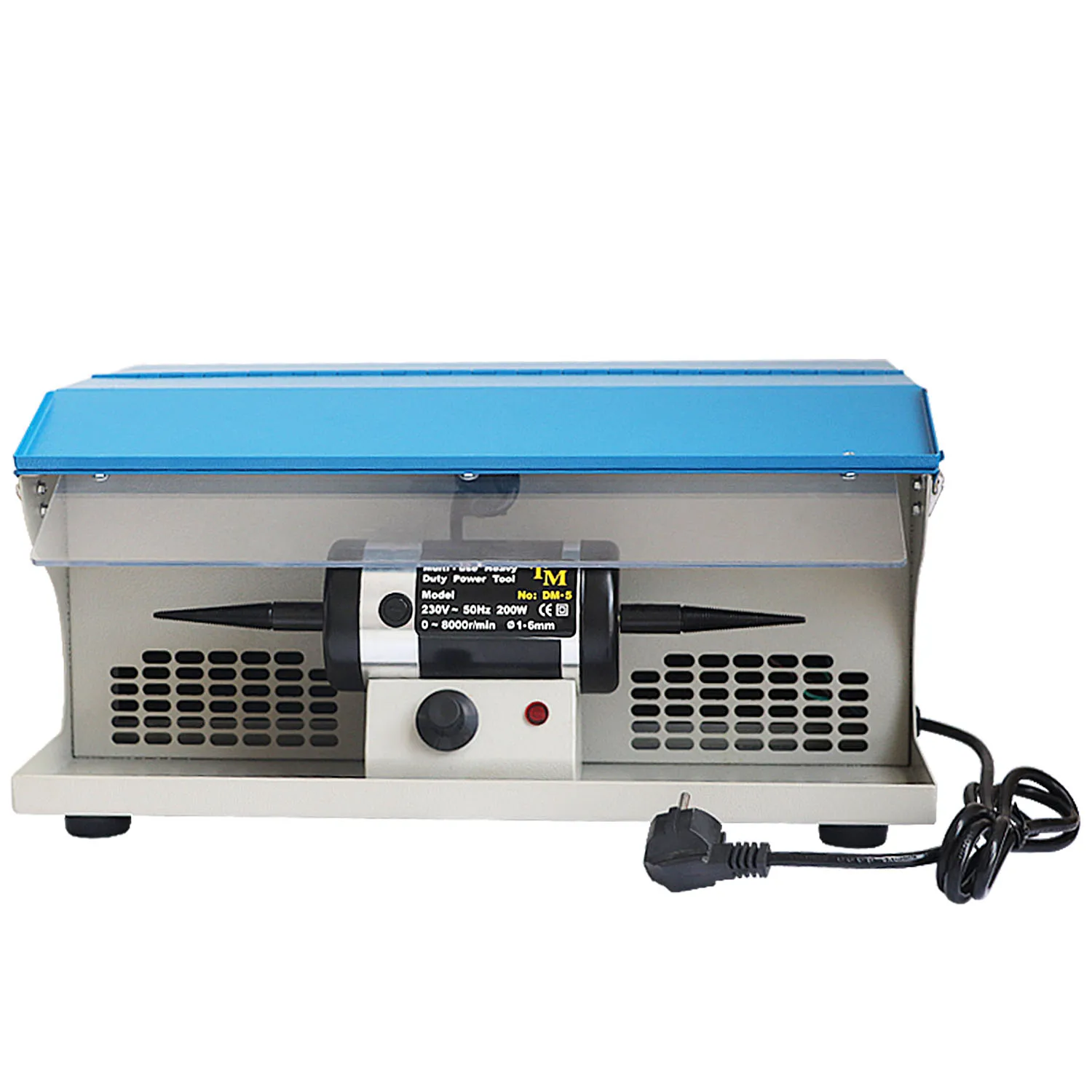 

YYHC-200W High Quality Jewelry Polishing Buffing Machine 110/220V Dust Collector with Light Table Top Jewelry Buffer Polisher