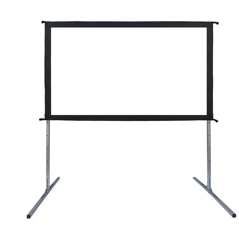 New design projector projection screen outdoor foldable simple 4k projection screen with bracket