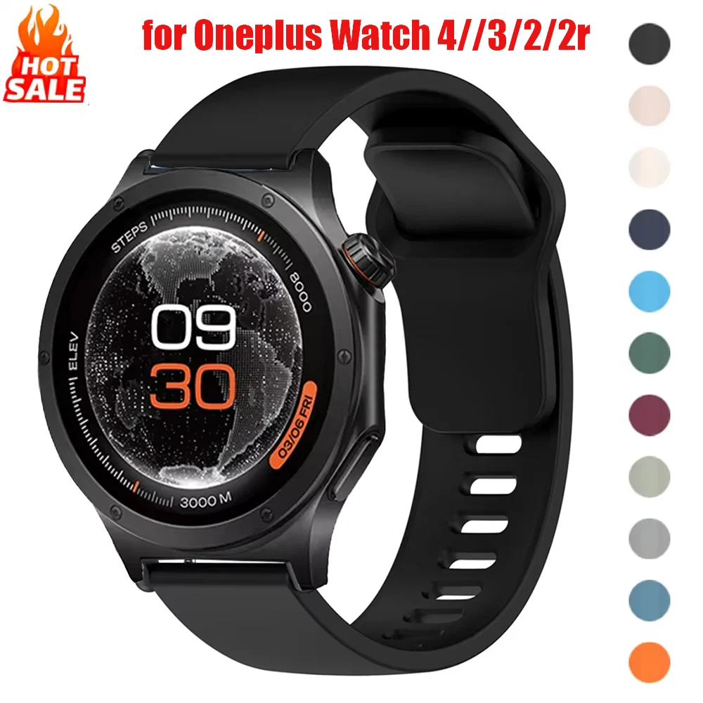 22mm Silikonarmband für Oneplus Watch 4/3 46mm/2/2r Zubehör Armband Oppo Watch 3/X3/4 Pro Realme Watch 5 Sportband