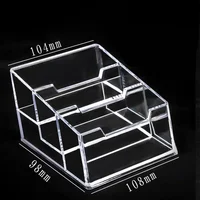 Business Card Stand Creative Transparent Acrylic Card Storage Box Business Large Capacity Card Box 5
