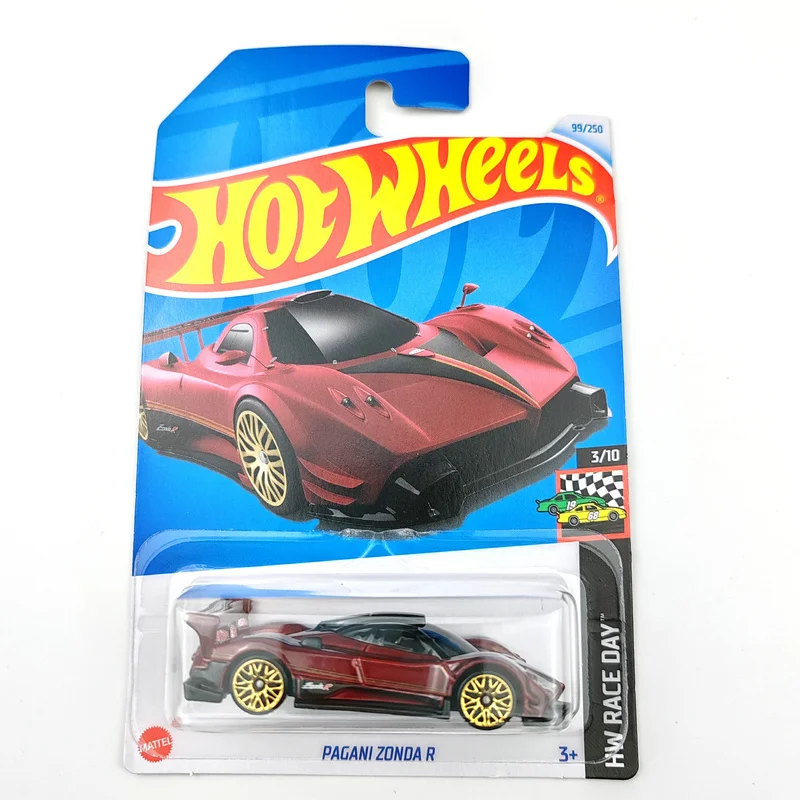 2024-99 Hot Wheels Cars PAGANI ZONDA R 1/64 Veículos de brinquedo modelo fundido em metal