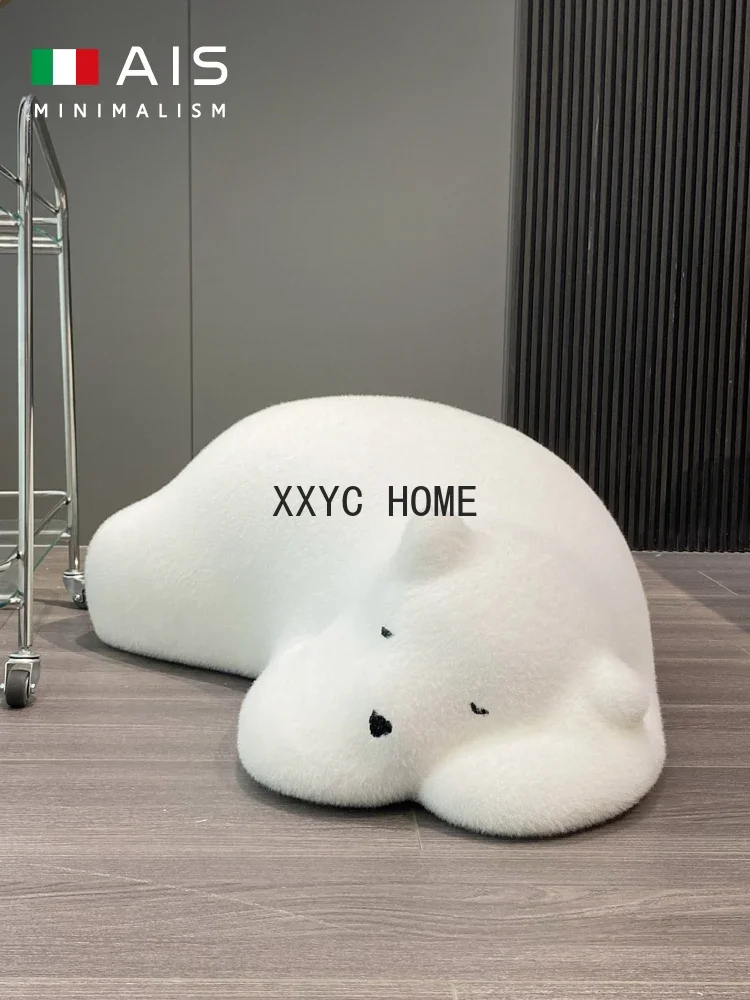 

Мягкое кресло-лежак в форме медведя, пуфик-кресло, табурет-животное