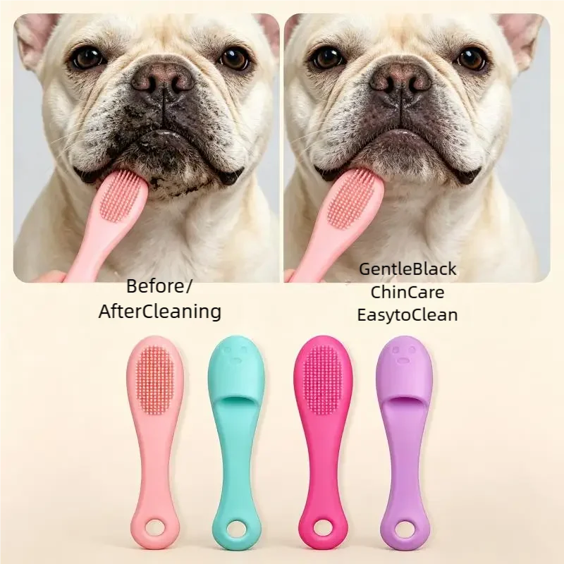 Soft Silicone Pet Finger Brush Dog Cat Tear Stain Remover Toothbrush Oral Dental Multifunctional Grooming Supplies Dog Care Tool