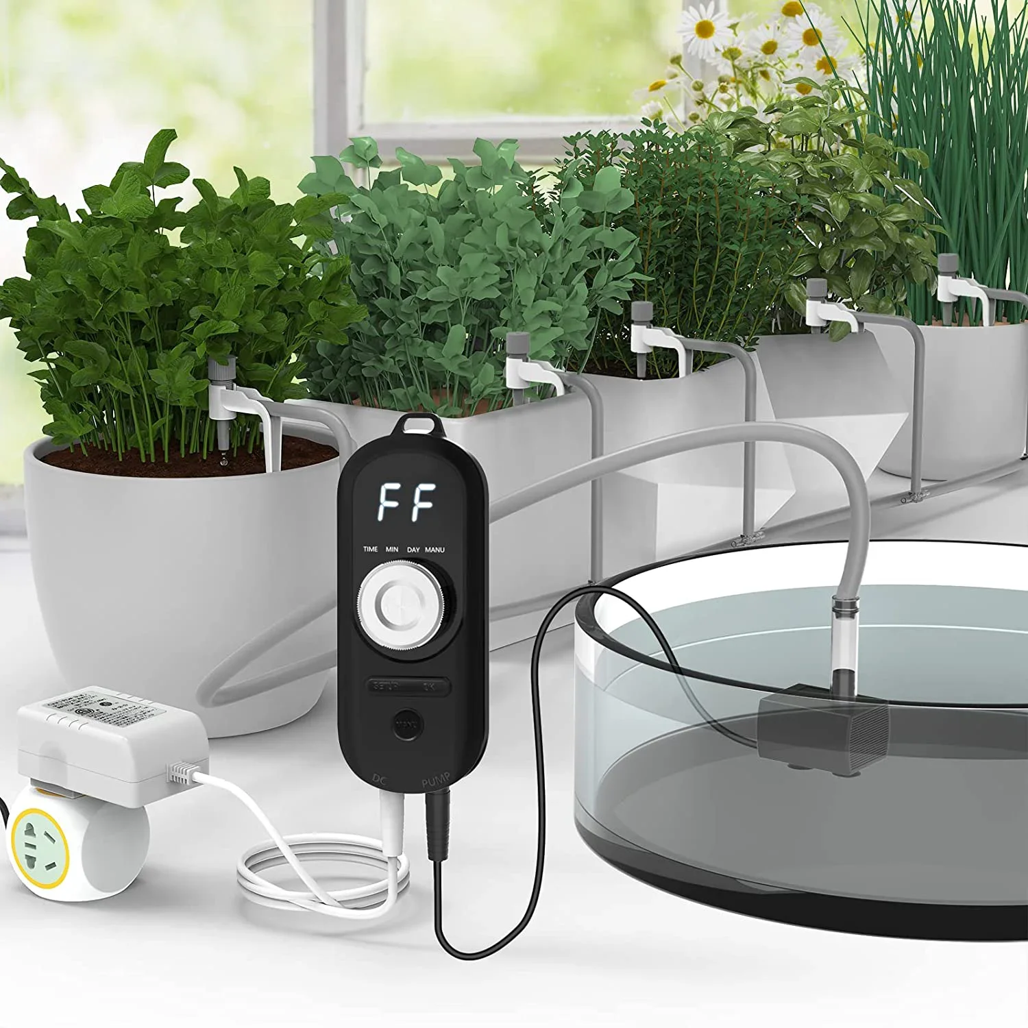 YYHC-3m pump plant watering devices timer smart drip Irrigation kit automatic home garden plant self watering system