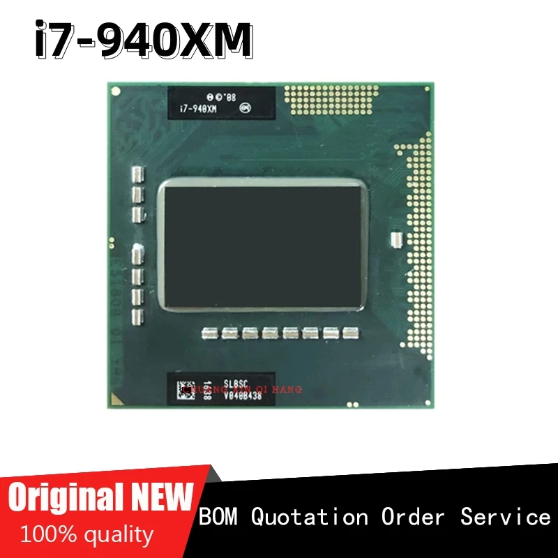 

For i7-940XM i7 940XM 2.1 GHz Quad-Core Eight-Thread 8M 55W Socket G1 / rPGA988A I7 940XM CPU Processor