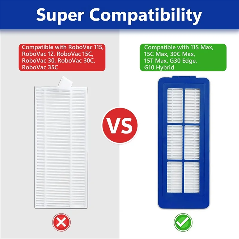 ABGP-аксессуары для запасных частей для гибридного робота-пылесоса Eufy 15C Max, 11S Max, G32 Pro, G30, 30C Max, G20