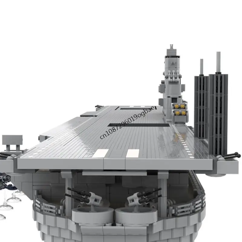 12504PCS WW2 Militare scala 1:200 CV-11 USS Intrepid Classe Essex portaerei Modello idee creative nave da guerra Giocattolo Puzzle Regalo