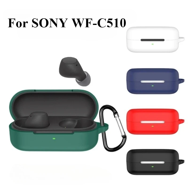 

Suitable For Sony WF-C510 Earphone Cover Shockproof Case Skin Antiscratch Washable Soft Housing Shell Damage Prevention