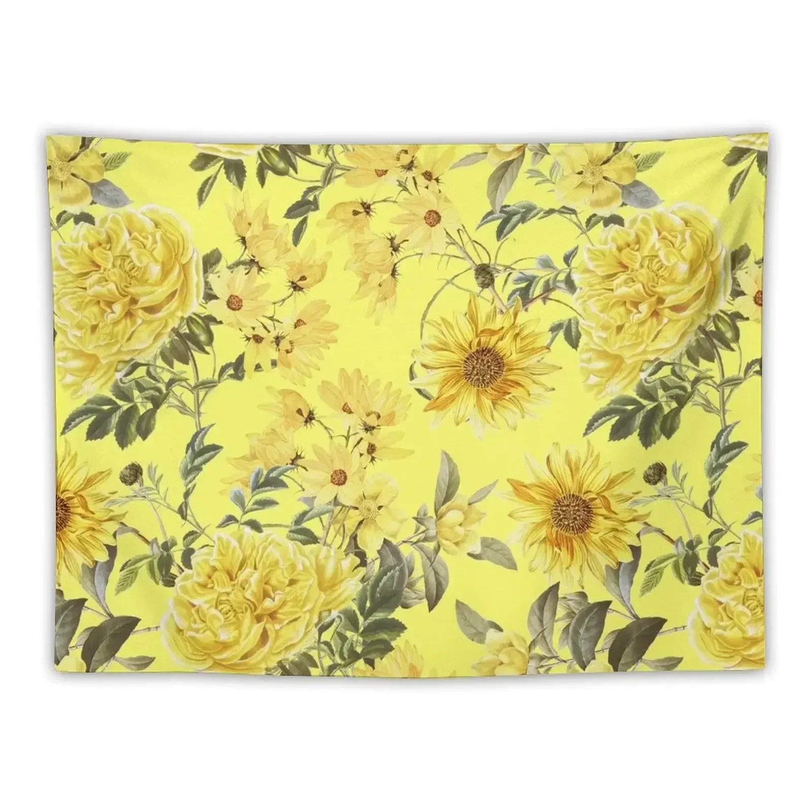 

Sunny Yellow Flowers Garden Tapestry Bedroom Decoration Wall Hangings Decoration Living Room Decoration Tapestry