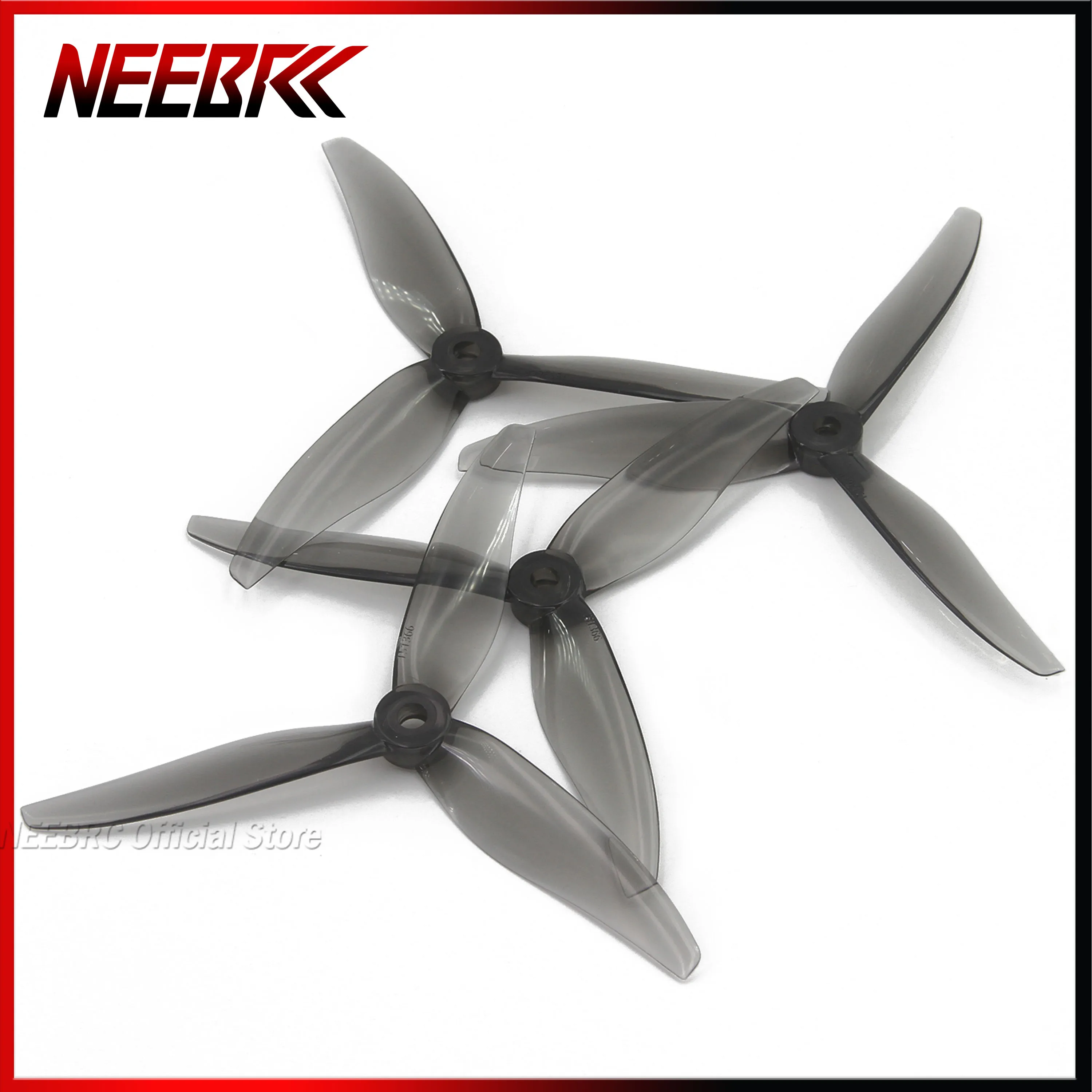 

4PCS NEEBRC 5inch 3-Blade PC Propeller 51366 Tri-Blade Props for RC FPV Racing Drone Airplane Freestyle DIY Motor Brushless Part