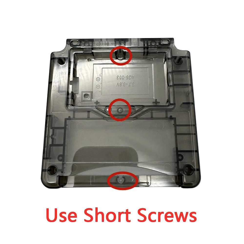 GBA SP 液晶画面オリジナル IPS 透明ハウジングシェル交換キットゲームボーイアドバンス IPS ゲームコンソールアクセサリー