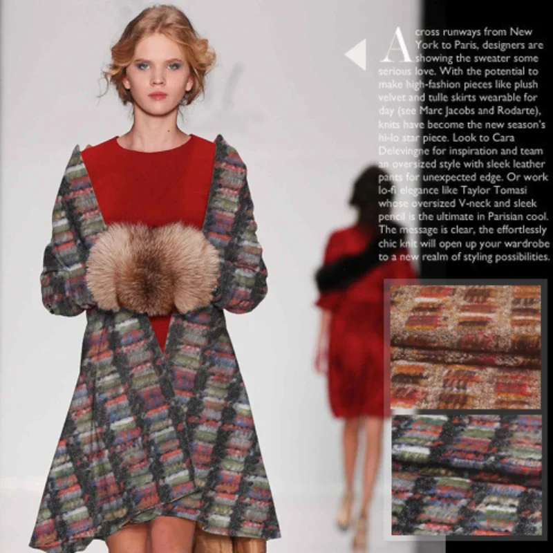 

Шерстяная ткань Цветная тканая горизонтальная клетчатая марка Стиль Модный дизайн Мягкий материал Доступны два цвета Ткани для платья-накидки