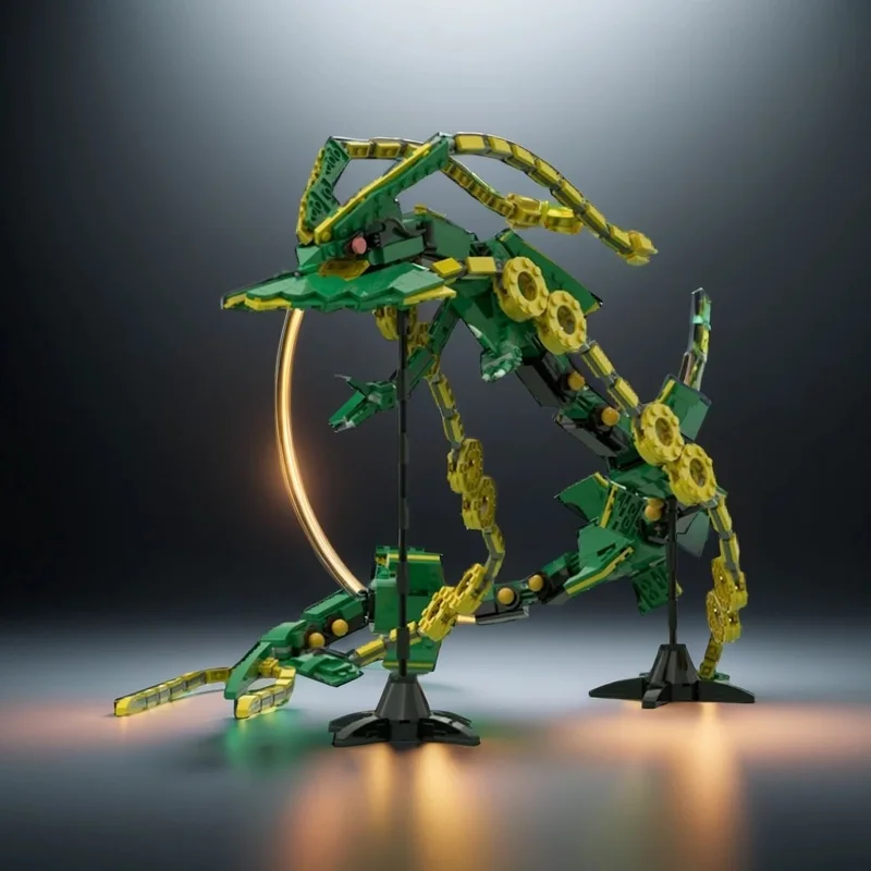 

1105PCS MOC Game Series Mega Rayquaza Pika Cartoon Model DIY Creative Assembly Building Blocks Display Birthday Gift Building