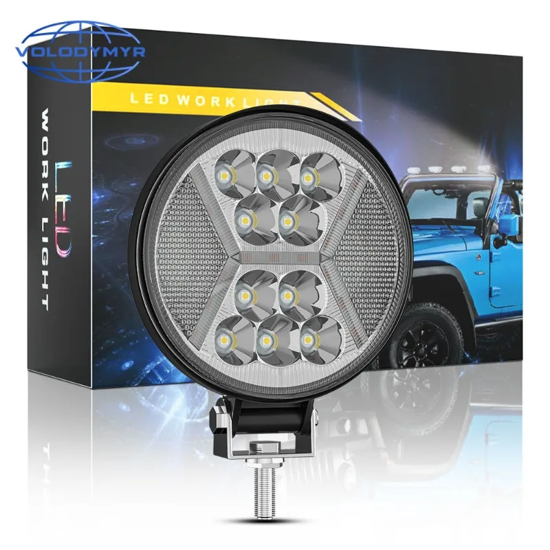 

Volodymyr 4" LED Work Light Bar Offroad Spotlights 12/24V Led Headlights Driving Fog Lamp Bright for Tractor SUV ATV Acessorios