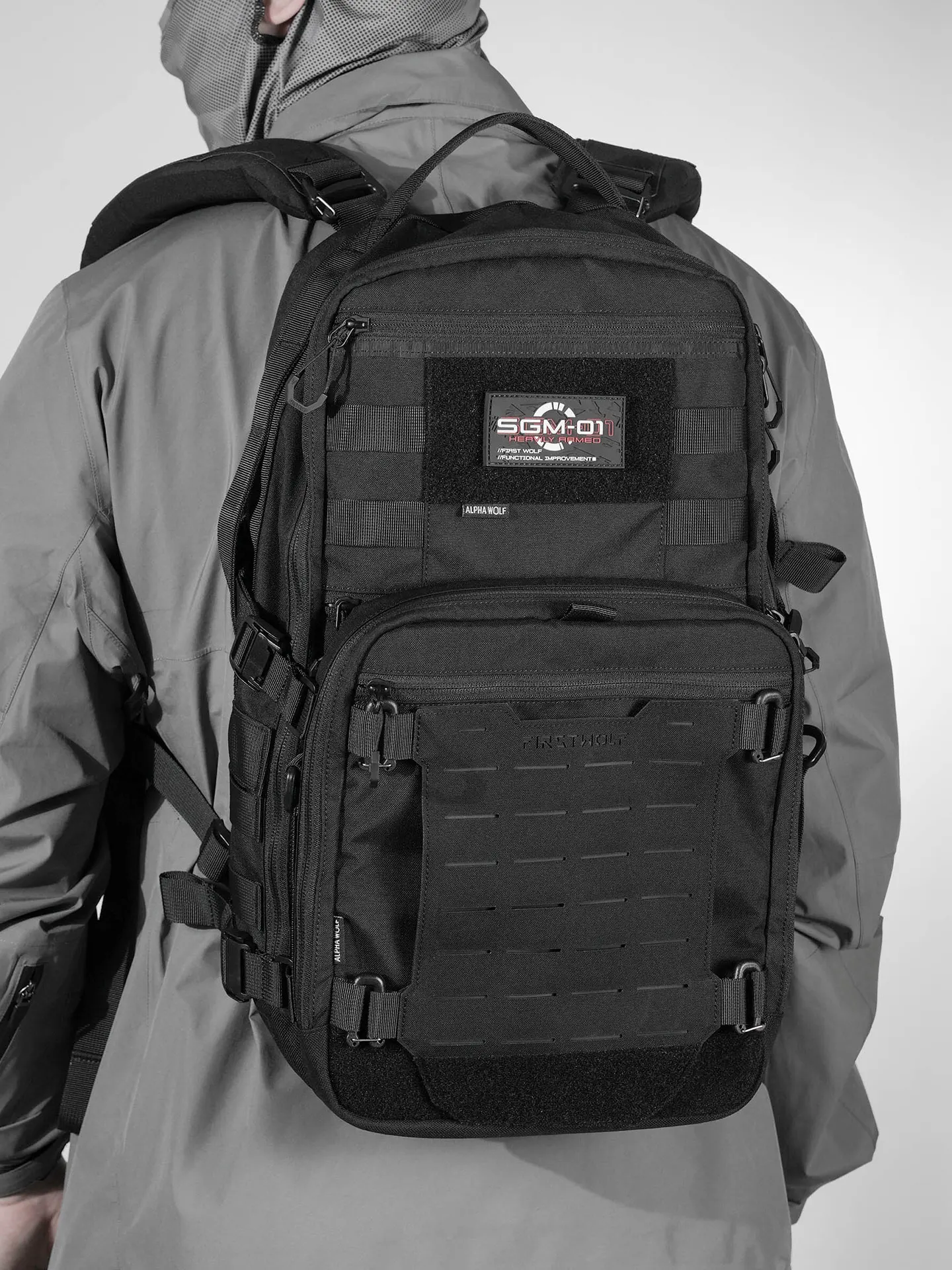 

Тактическая сумка на одно плечо Wolf Eagle View с ремешком Molle Wolf Howl Tiger Roar, двойная сумка на плечо, уличная трендовая нейловая...