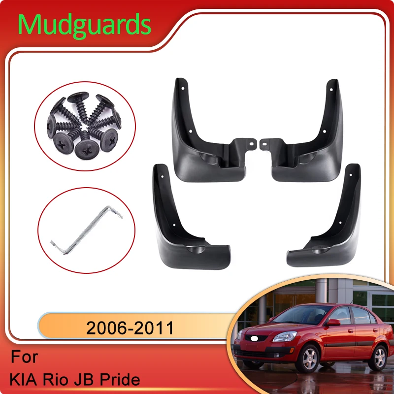 For KIA Rio JB Pride 2006 2007 2008 2009 2010 2011 Mudguards Splash Wheels Fender Mudflaps Cars Accessories Anti-splash Upgraded