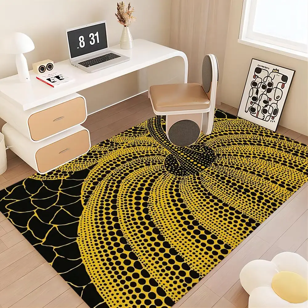 Yayoi Kusama Floor Mat Bath Mat Nordic Style Home Doormat Bathroom-Toilet Mats Bedroom Welcome Doormat