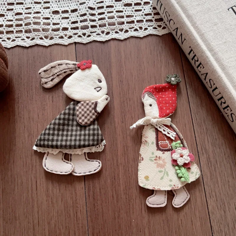 

Handmade Fabric Plush Pendant Necklace Forest Cute Cartoon 3D Doll for Bag Clothing Decoration Premium Quality Soft