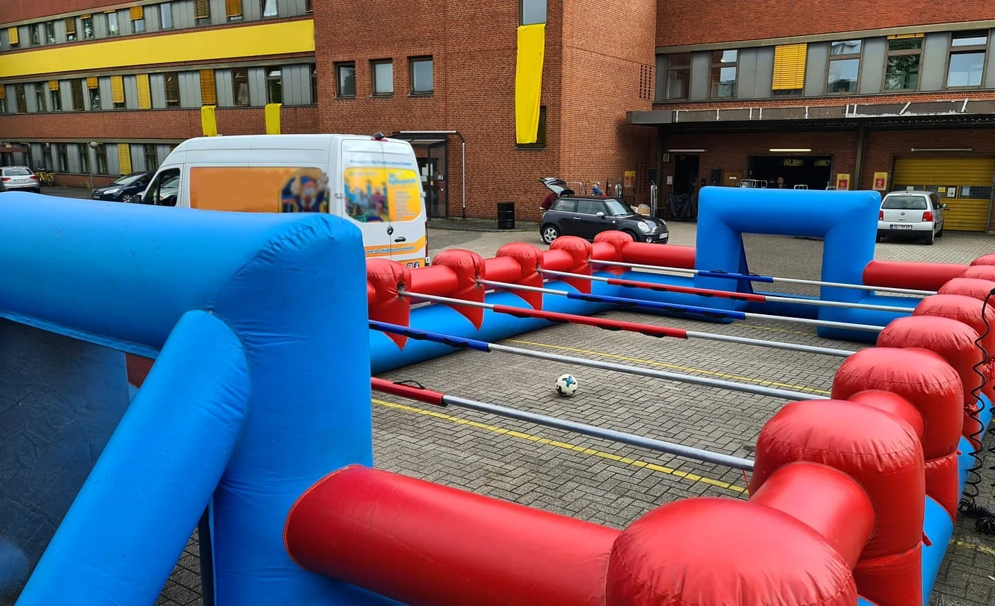 Pop Inflatable Football Field Large Inflatable Arena Obstacle Course Game Equipment for Sale