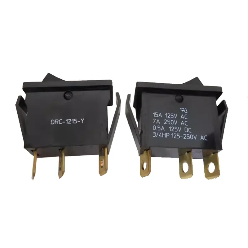 Original DRC-1215-Y certified ship type switch 3-pin 3-speed rocker arm power switch 7A250V