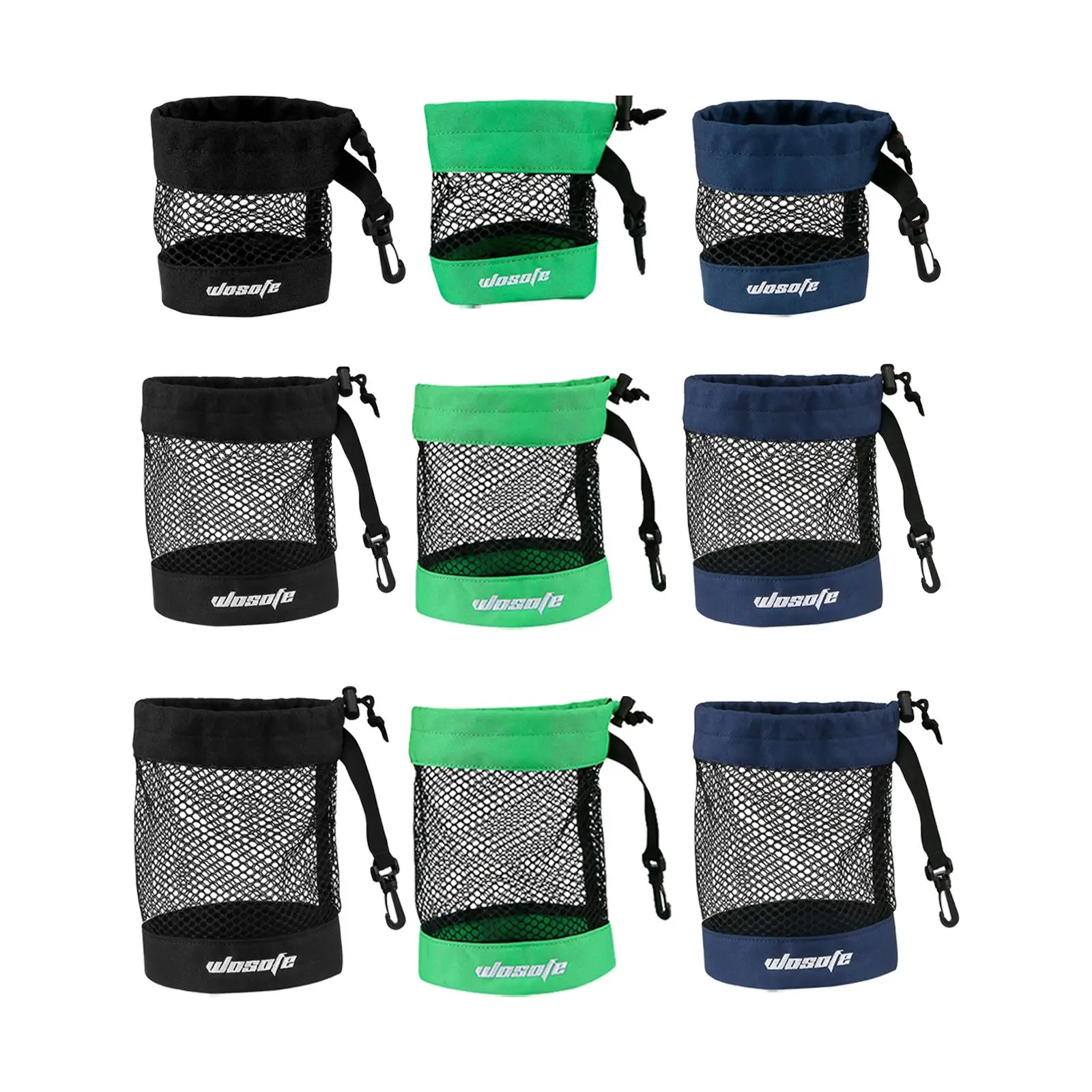 Golf Ball Bag, Small Lightweight Golf Accessory Bag, Mesh Golf Ball Pouch, Baseball Ball Holder in