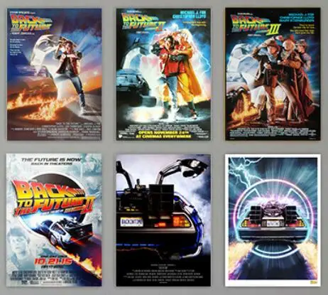 

Back To The Future Movie Print Art Canvas Poster For Living Room Decor Home Wall Picture