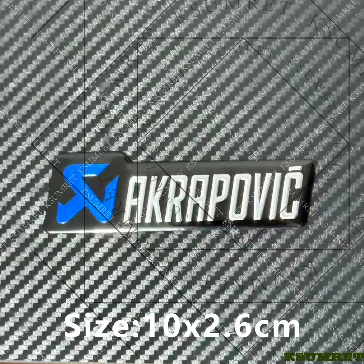 Für Akrapovic Auspuff-Aufkleber Motorrad-Logo Emblem Metall-Sticker Abziehbilder Wasserdicht