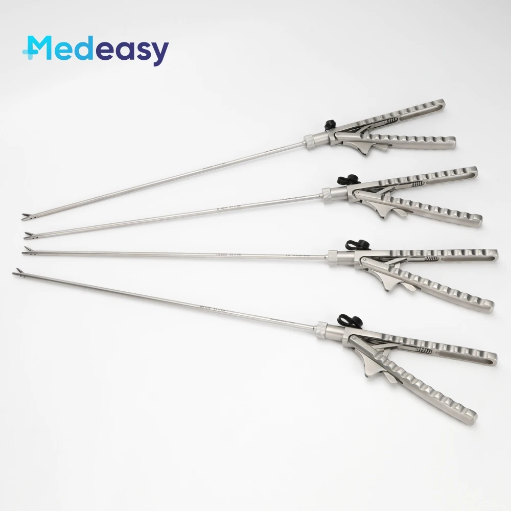 

Laparoscopic J&J Type Needle Holder Forceps Straight/Curved/Automatic Resetting Jaw