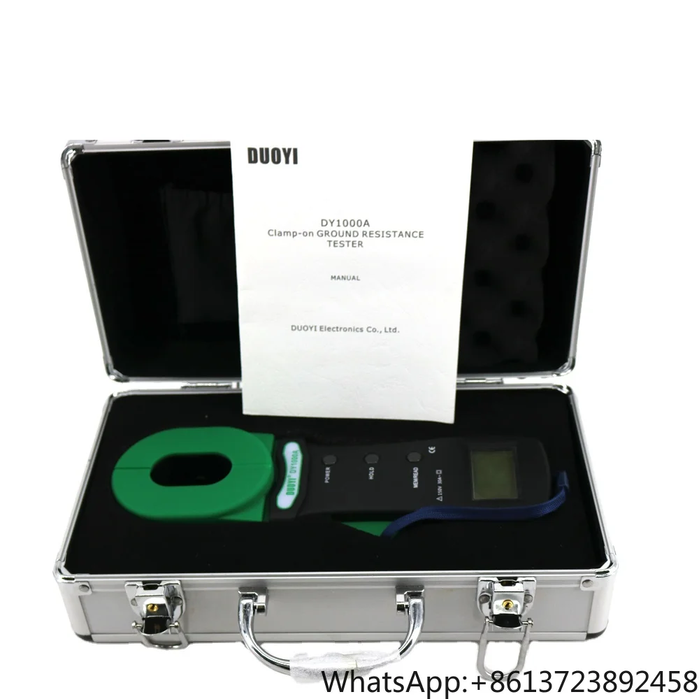 

DY1000A Digital Clamp-On Ground Earth Resistance Tester Ground Resistance Meter 0.01-1000 Ohm DY-1000A