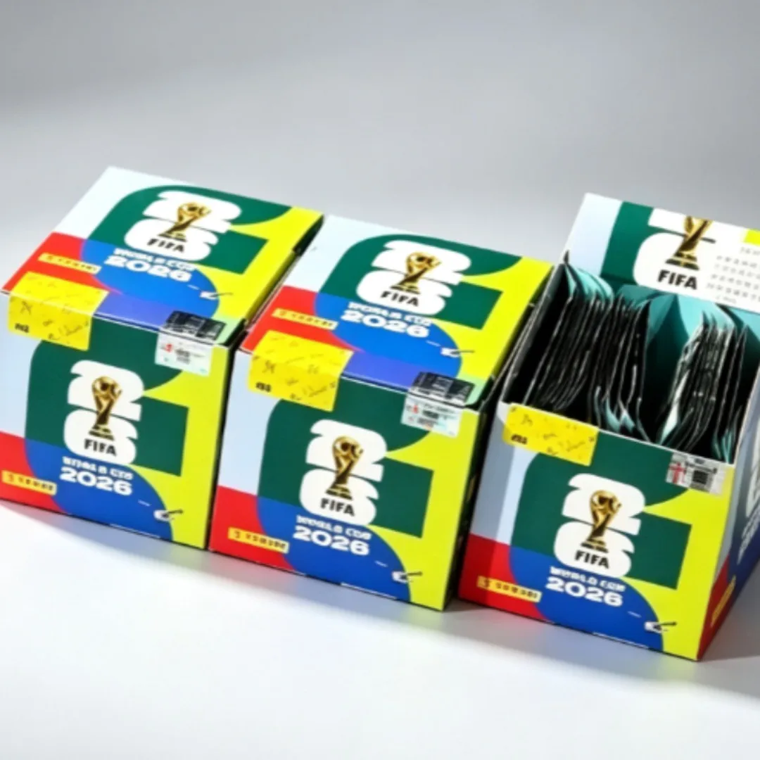 Panini 2026 FIFA World Cup Sticker Sealed Box 50 Packs Estimated 350 Collectible Soccer Player Blind Stickers For Fan Collection