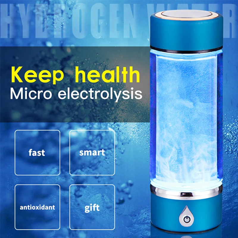 380ML Hydrogen Generator Water Cup Filter Ionizer Maker Hydrogen-Rich Water Portable Super Antioxidants ORP Hydrogen Bottle