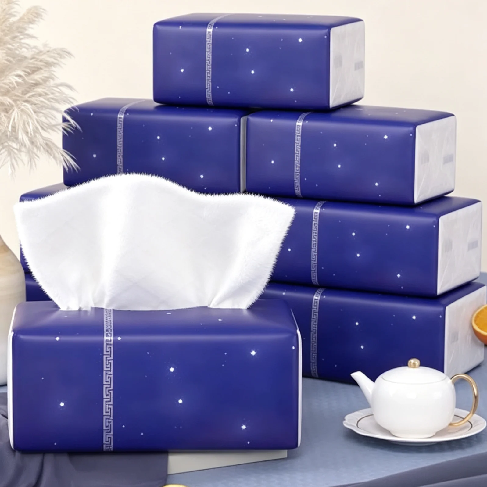 Soft Facial Napkins, Toilet Paper, Bag Cover, Not In Box, Disposable Facial Tissue, White Facial Paper Tissue, Material Native W