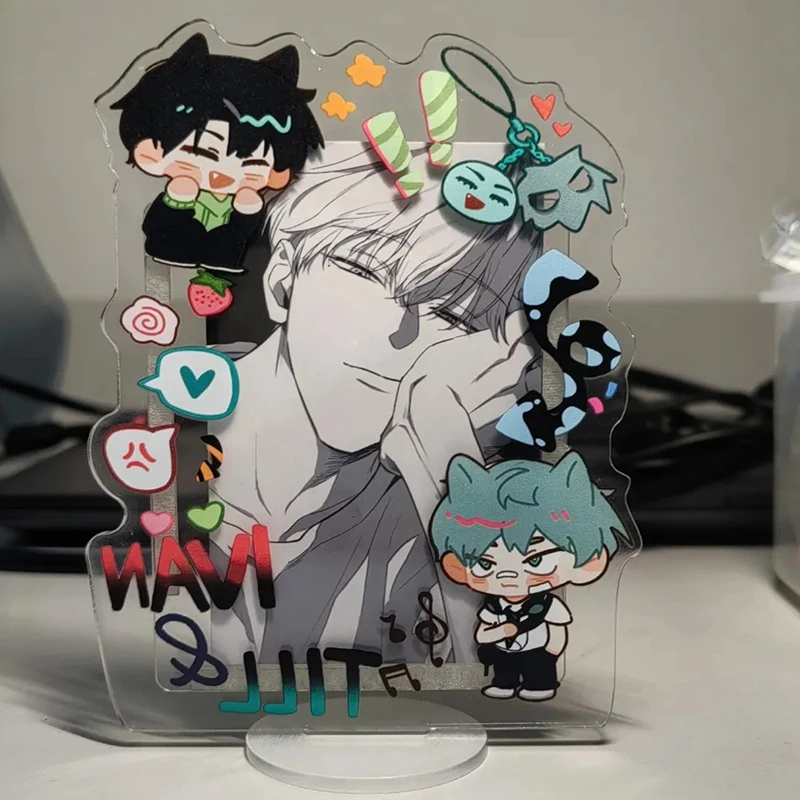 Anime Alien Stage Ivan Till Cosplay Portafoto in acrilico Porta carte da 3 pollici Cornice per foto Espositore Decorazione da tavolo