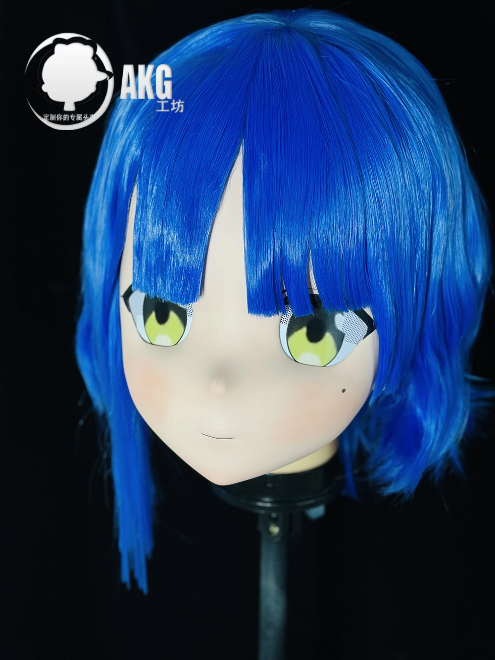 (AL81) Customize Character Crossdress Female/Girl Resin Half/ Full Head With Lock Cosplay Japanese Anime Game Role Kigurumi Mask