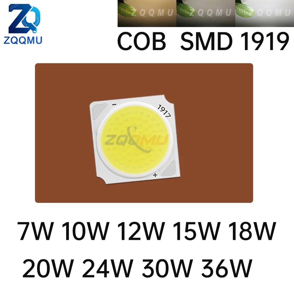 10PCS DC SMD1919 COB Chip 7W 10W 12W 15W 18W 20W 24W 30W 36W LED PCB Light Board Suitable For Modified Headlights And DIY Lamps